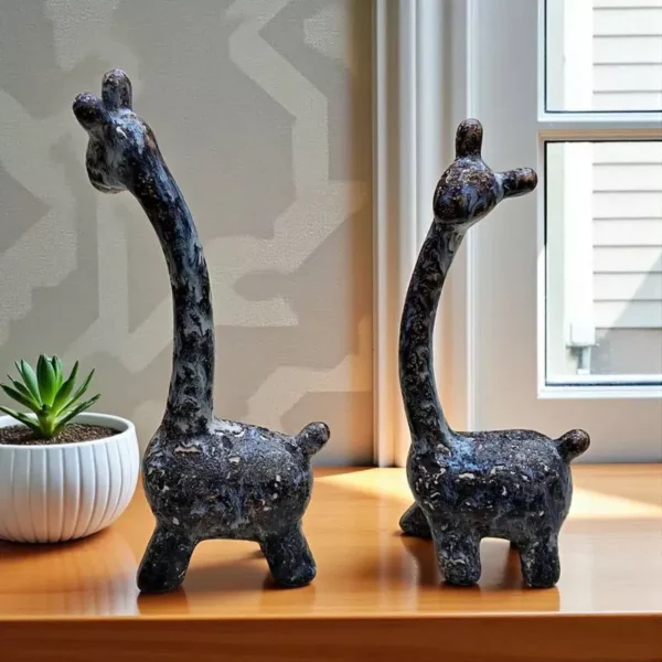 luxury ceramic giraffe decor set – modern artistic home accent luxury ceramic giraffe decor set – modern artistic home accent