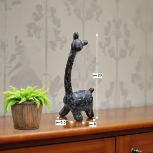 luxury ceramic giraffe decor set – modern artistic home accent