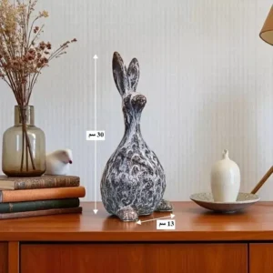luxury ceramic kangaroo decor set – two sizes with modern elegant design