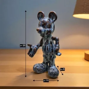 modern abstract ceramic bear figurine – artistic home decoration piece