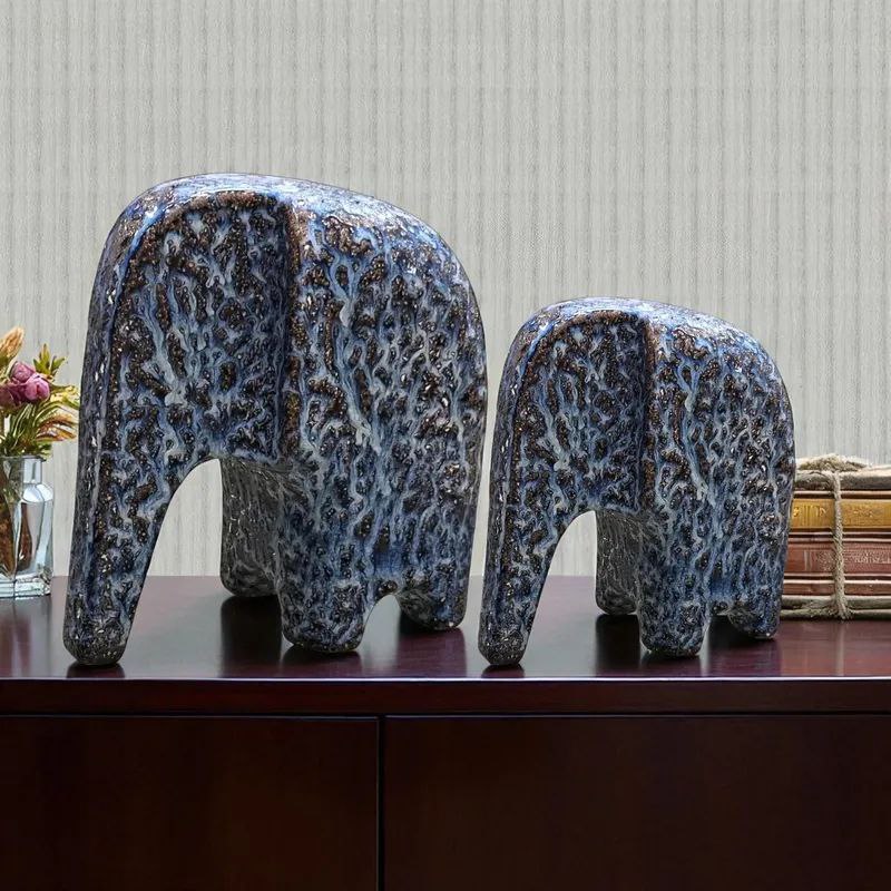 luxury ceramic elephant decor set – two sizes with modern elegant design luxury ceramic elephant decor set – two sizes with modern elegant design