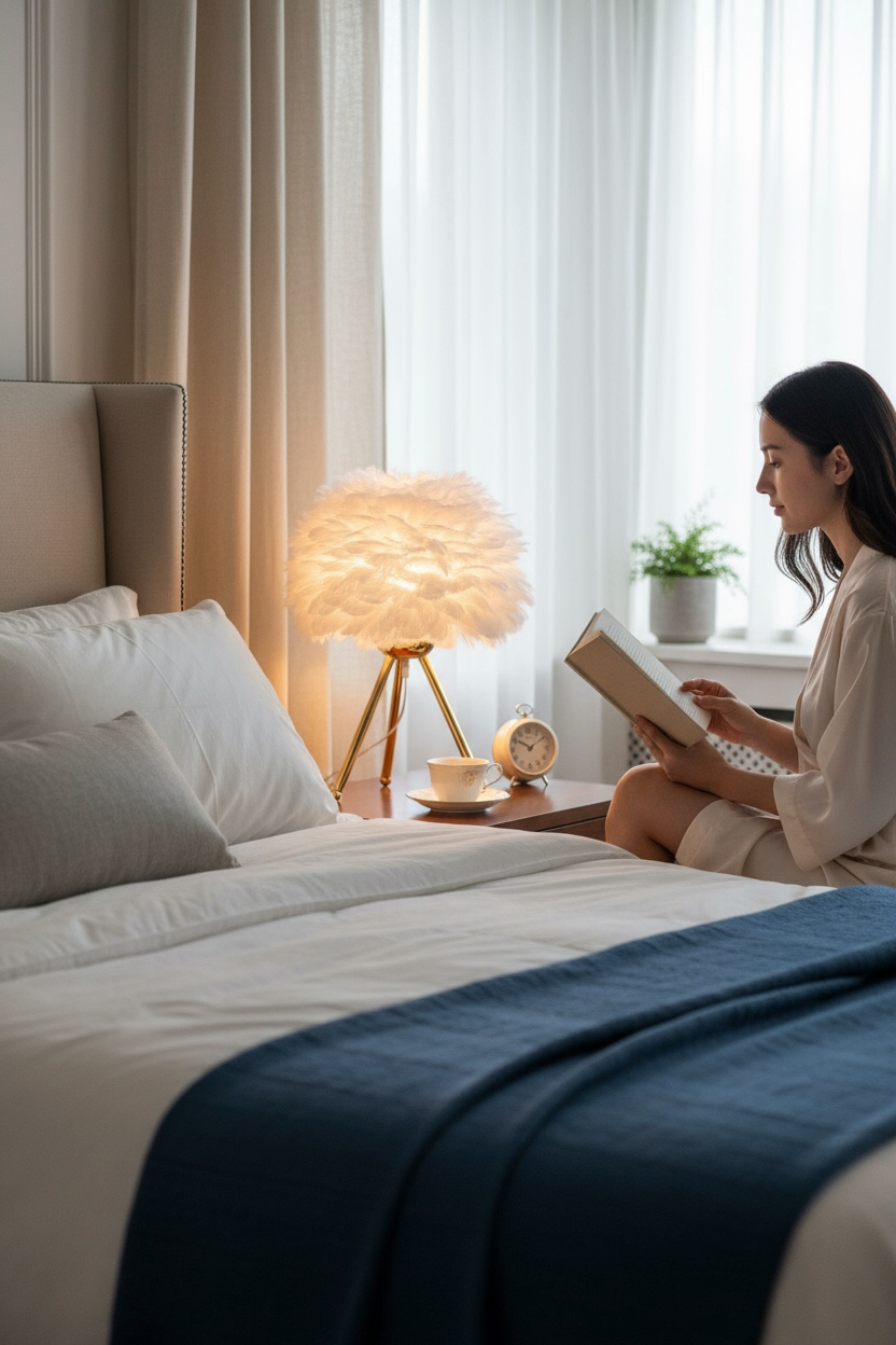 feather glow luxe lamp – luxury feather table lamp with golden tripod base feather glow luxe lamp – luxury feather table lamp with golden tripod base