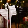 Abstract Couple Sculptures – Elegant Black & White Standing Duo abstract couple sculptures – elegant black & white standing duo