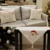 christmas tablecloth cushion set hand embroidered designs in multiple festive styles 00