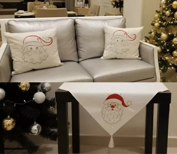 christmas tablecloth cushion set hand embroidered designs in multiple festive styles 00 christmas tablecloth cushion set hand embroidered designs in multiple festive styles 00