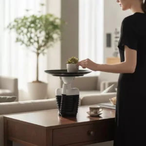 elegance in thought: a sculpture that blends art and function