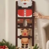 santa & reindeer ladder decoration – playful hanging piece full of holiday cheer