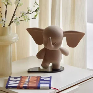 multicolor cartoon elephant decorative figurine
