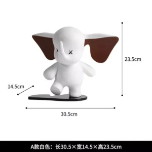 multicolor cartoon elephant decorative figurine