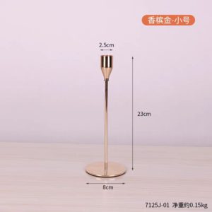 set of 3 metal candle holders – sleek design