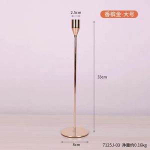 set of 3 metal candle holders – sleek design