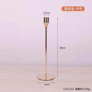 set of 3 metal candle holders – sleek design