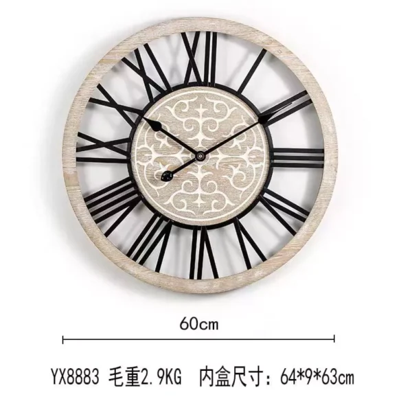 rustic wooden wall clock with roman numerals rustic wooden wall clock with roman numerals