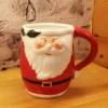 santa ceramic mug – 3d christmas suit design with gold belt accent