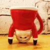 upside down santa ceramic mug – playful 3d holiday design
