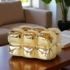luxury gold ceramic tissue box – modern elegant design