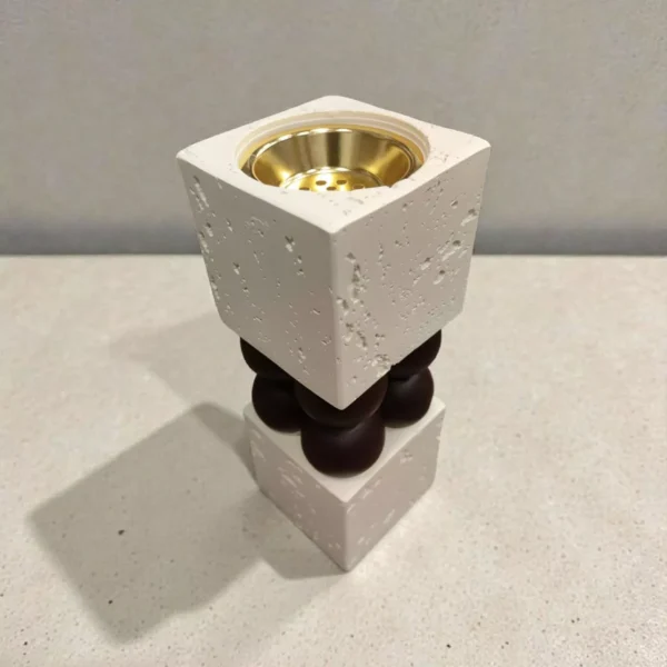 20cm-artistic-incense-stand-with-modern-geometric-structure-2 20cm Artistic Incense Stand with Modern Geometric Structure - الصورة 2