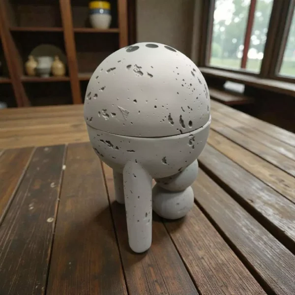 artistic-incense-burner-with-textured-sphere-cylindrical-legs 18cm Artistic Incense Burner with Unique Decorative Touch