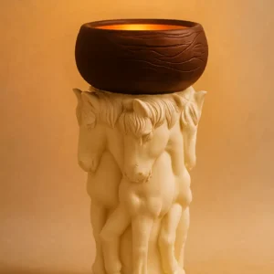 Classic Incense Burner with Sculptural Golden Elegance