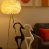 Elegant Feather Floor Lamp Modern Luxury Statement Piece 01 100x100