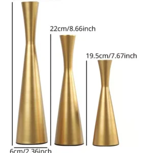 gold metal candle holders – sleek modern design for elegant interiors
