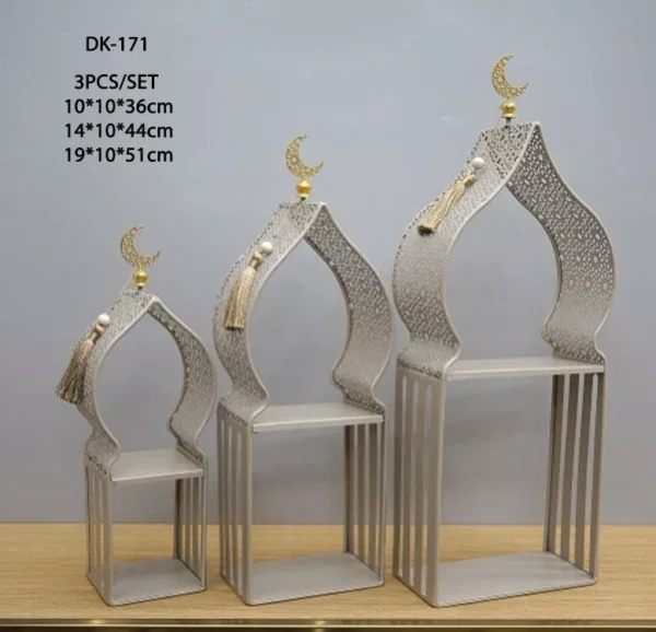 luxury-3-piece-set-with-dome-design-golden-crescents-multi-purpose-use Luxury 3-Piece Set with Dome Design & Golden Crescents – Multi-Purpose Use