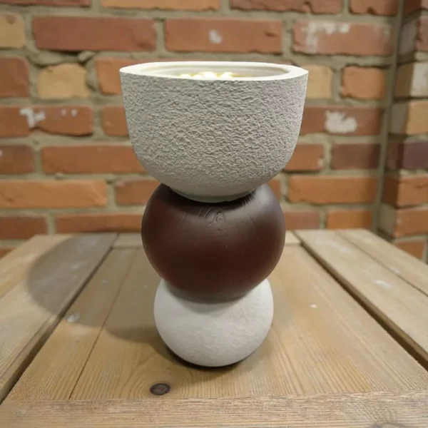 luxury-ceramic-incense-burner-with-modern-design-golden-touch-1 Premium Ceramic Incense Burner for Home & Decor 20cm - الصورة 2