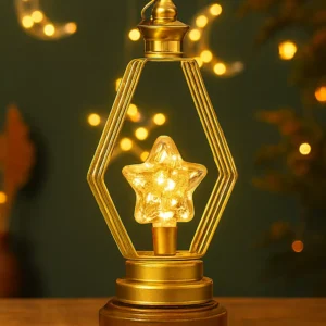 Luxury Geometric Ramadan Lantern with Illuminated Star