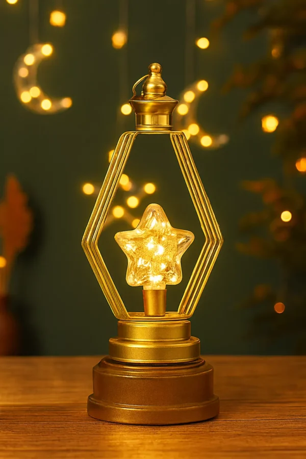 luxury-geometric-ramadan-lantern-with-illuminated-star-00 Luxury Geometric Ramadan Lantern with Illuminated Star