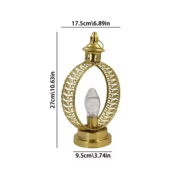 luxury-oval-shaped-ramadan-lantern-with-golden-dome-2 Luxury Oval-Shaped Ramadan Lantern with Golden Dome - الصورة 3