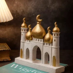Luxury Ramadan Decor Piece with Dome & Crescent Design