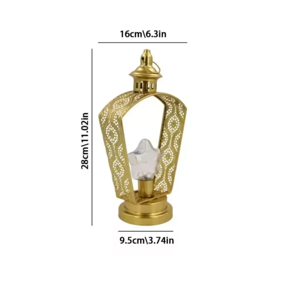 luxury-traditional-ramadan-lantern-with-golden-dome Luxury Traditional Ramadan Lantern with Golden Dome - الصورة 2