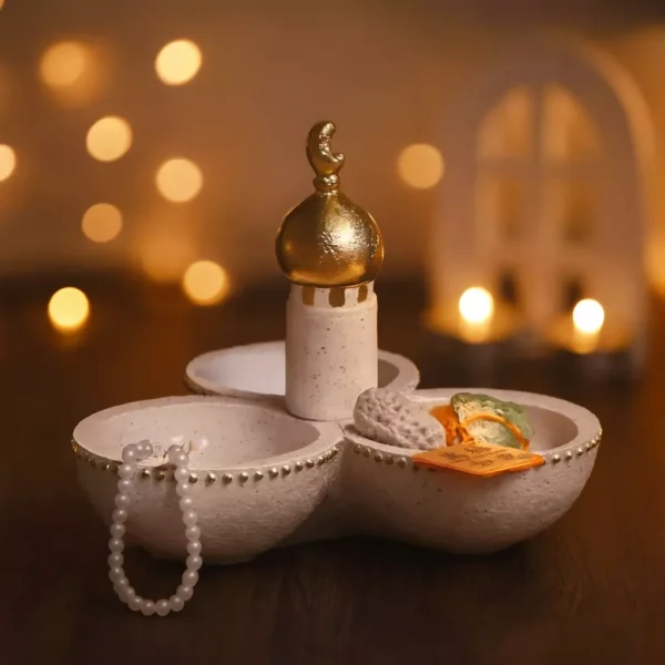 luxury-triple-shaped-date-server-with-golden-dome-size-20cm-00 Luxury Triple-Shaped Date Server with Golden Dome