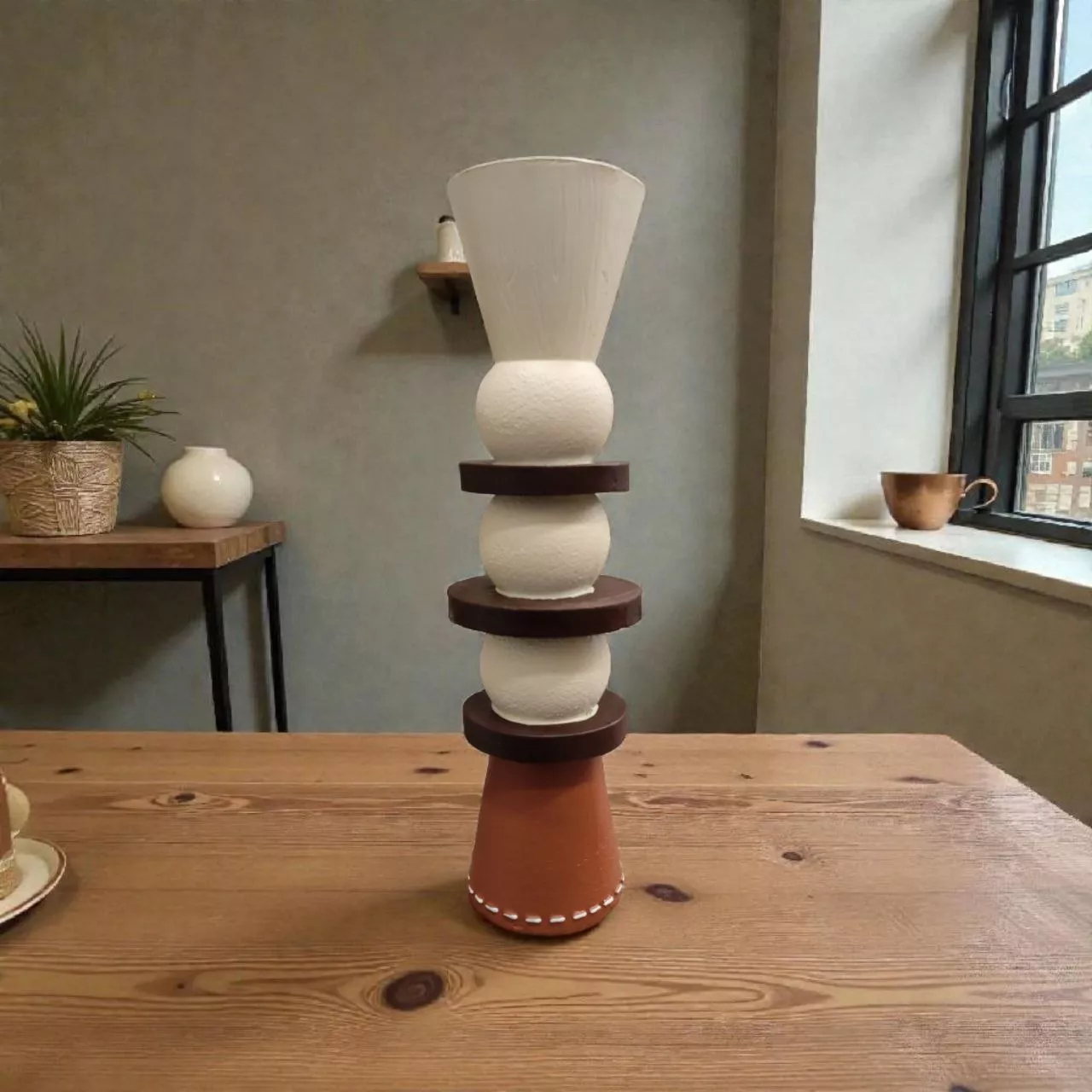 Premium 34cm Artistic Incense Burner with Modern Design