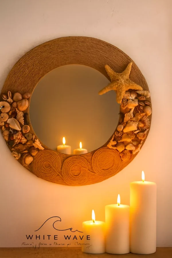 round-mirror-with-rope-and-seashells-elegant-wall-hanging-accent-000 Round Mirror with Rope and Seashells – Elegant Wall Hanging Accent
