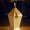 ramadan crescent lantern set – elegant gold décor