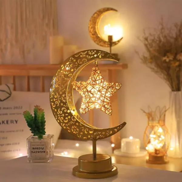 decorative crescent moon lamp with star – a luxurious ramadan accent decorative crescent moon lamp with star – a luxurious ramadan accent