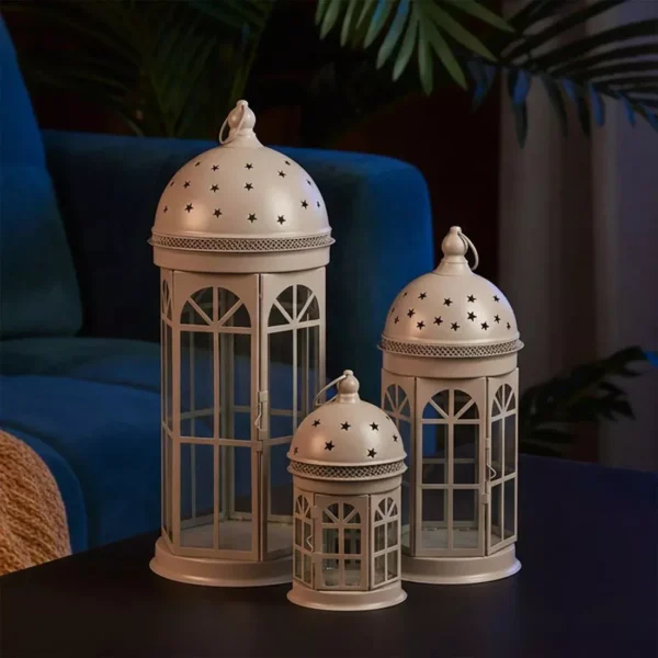 decorative lantern set – 3 sizes – elegant islamic design decorative lantern set – 3 sizes – elegant islamic design