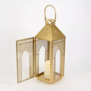 golden western lantern set – ornate design in two sizes