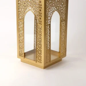 golden western lantern set – ornate design in two sizes