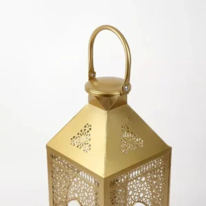 golden western lantern set – ornate design in two sizes