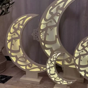 islamic crescent decor with star – 75cm / 115cm