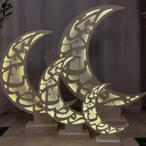 islamic crescent decor with star – 75cm / 115cm
