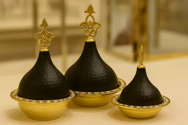 luxury black & gold hammered metal serving set – 3 sizes luxury black & gold hammered metal serving set – 3 sizes