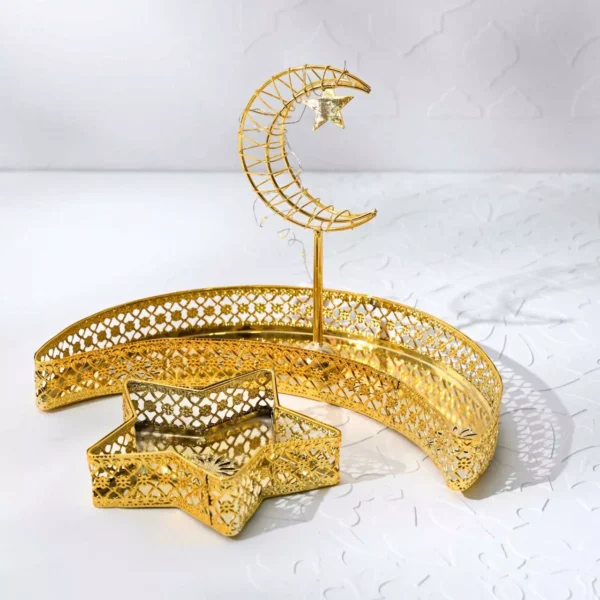 luxury ramadan serving set – crescent & star luxury ramadan serving set – crescent & star
