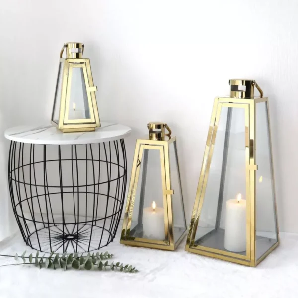 premium 3 piece ramadan lantern set with elegant pyramid design for islamic decor premium 3 piece ramadan lantern set with elegant pyramid design for islamic decor
