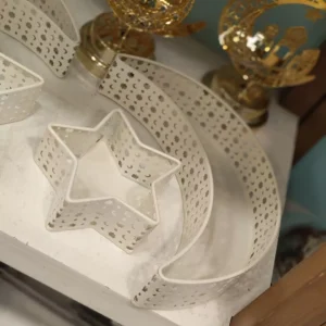 premium islamic ramadan metal set with crescent & star design – multi purpose use