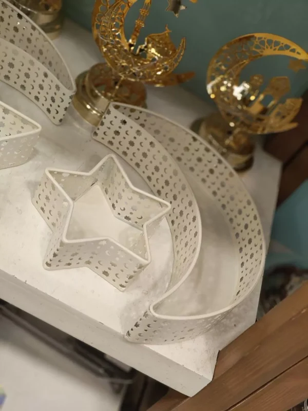 premium islamic ramadan metal set with crescent & star design – multi purpose use premium islamic ramadan metal set with crescent & star design – multi purpose use