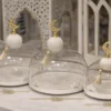 ramadan glass cloche set – 3 pieces display width: 31, 26, 17 cm