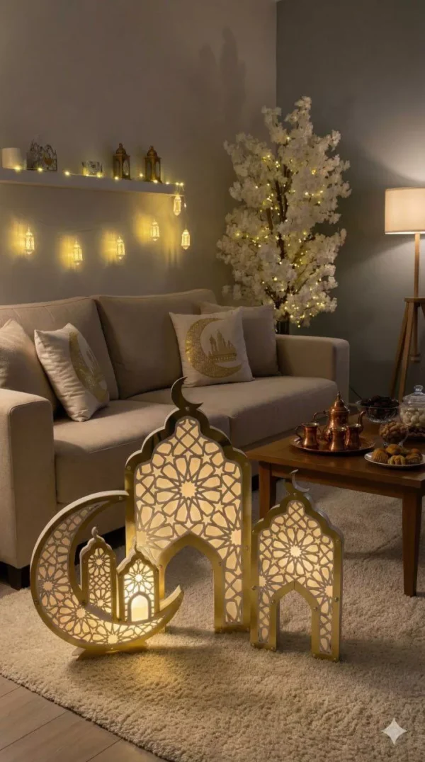 wood & acrylic lantern set – 3 sizes, built in lighting, individual power plug for each piece wood & acrylic lantern set – 3 sizes, built in lighting, individual power plug for each piece